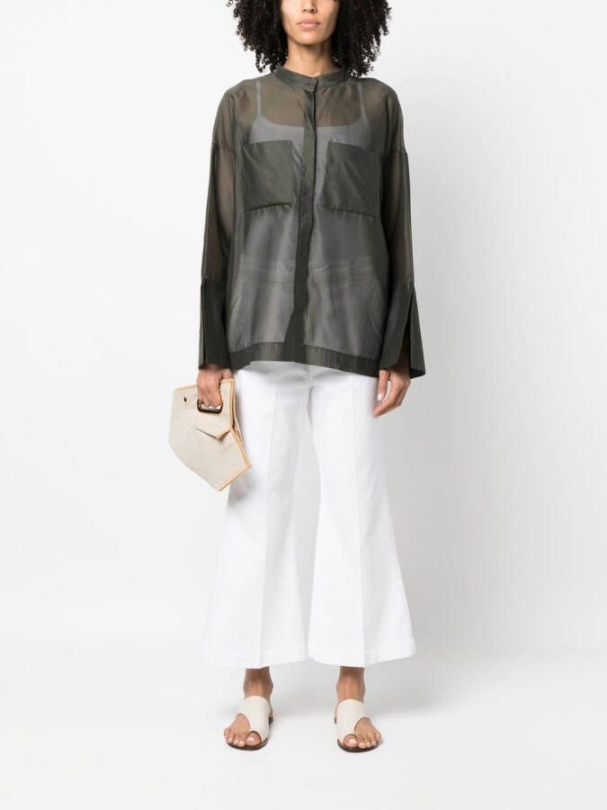 Fabiana Filippi Blouse met knoopsluiting Groen