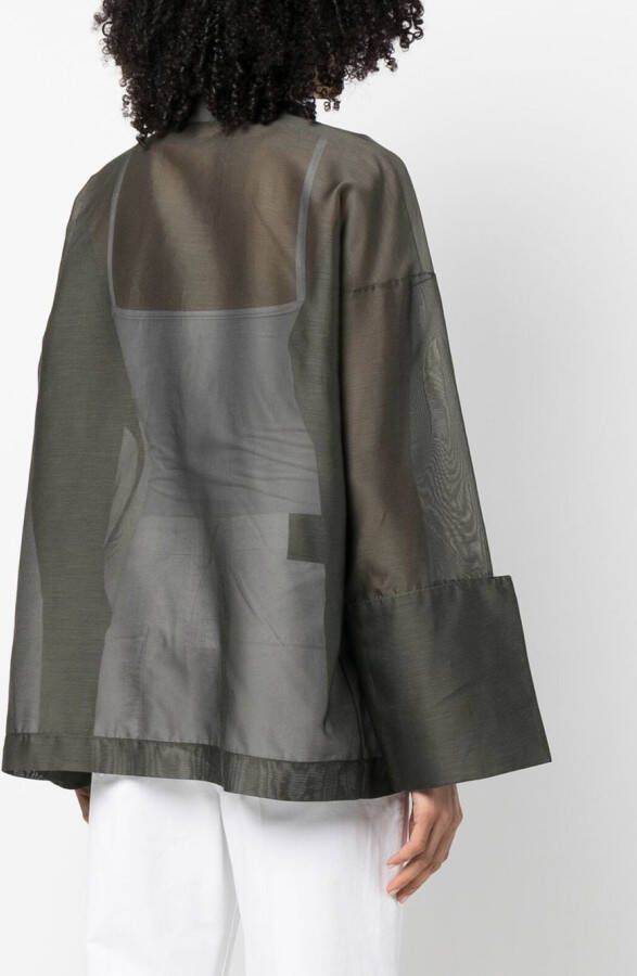 Fabiana Filippi Blouse met knoopsluiting Groen