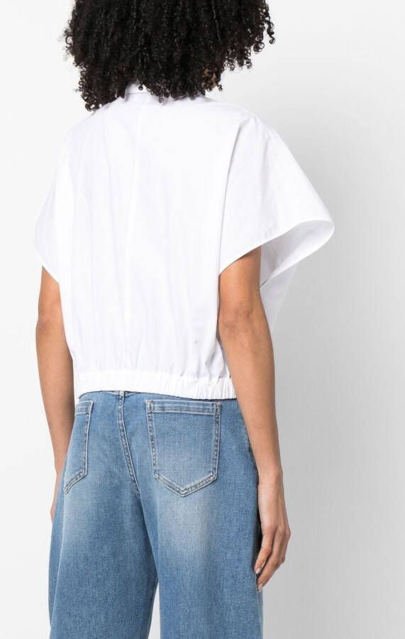 Fabiana Filippi Blouse met korte mouwen Wit