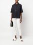 Fabiana Filippi Blouse met triangel applicatie Zwart - Thumbnail 2