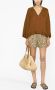 Fabiana Filippi Blouse met V-hals Bruin - Thumbnail 2