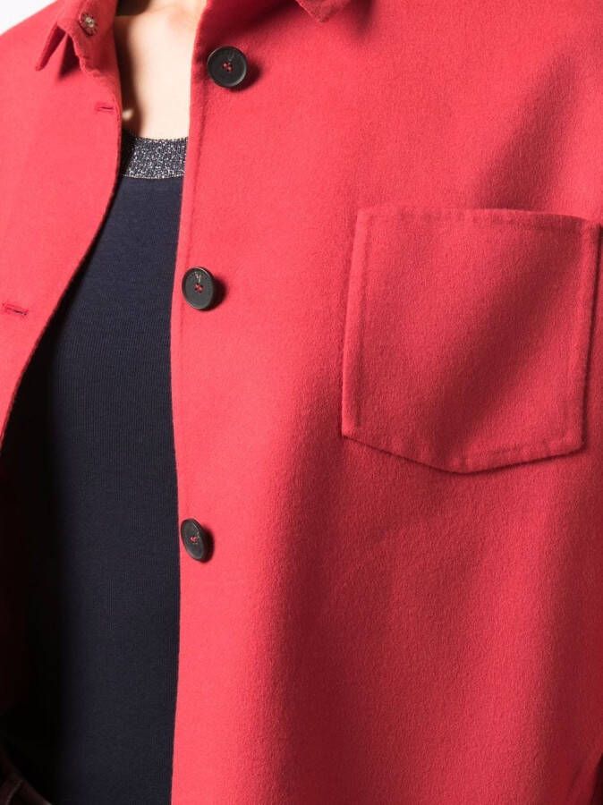 Fabiana Filippi Blouse met verlaagde schouders Rood