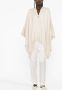 Fabiana Filippi Cape verfraaid met kralen Beige - Thumbnail 2