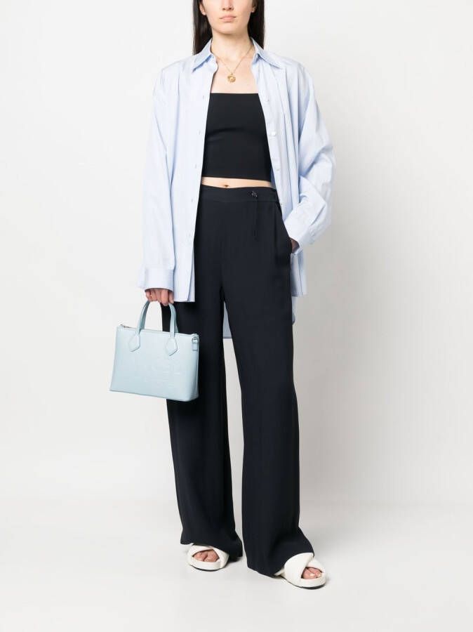 Fabiana Filippi Broek met dubbele rij knopen Blauw