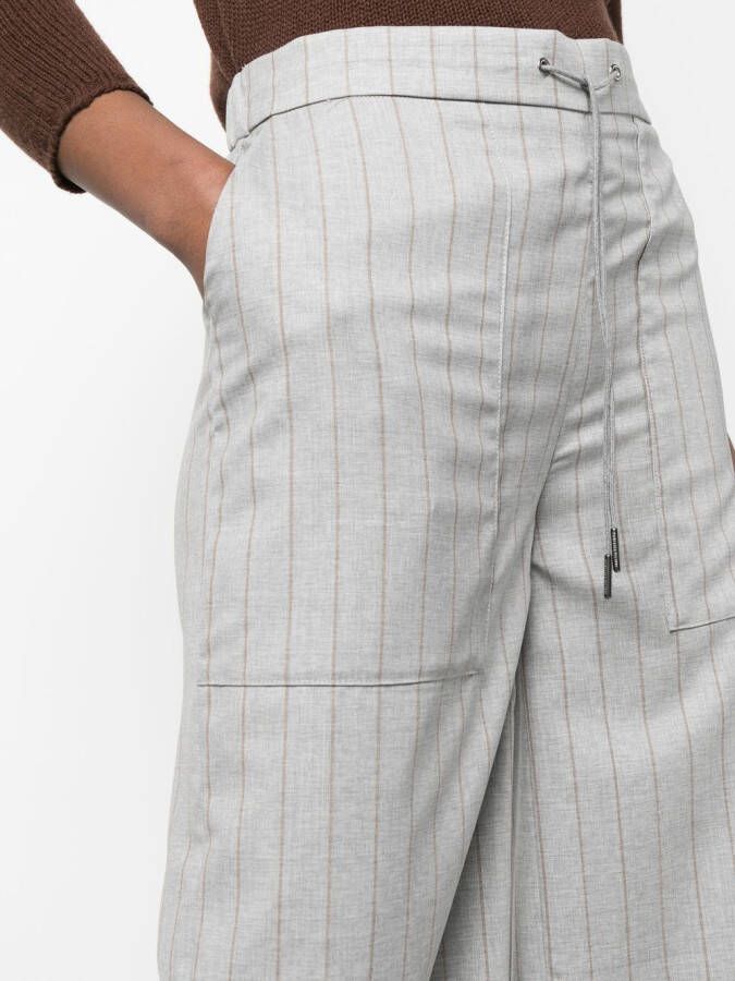 Fabiana Filippi Broek met krijtstreep Grijs