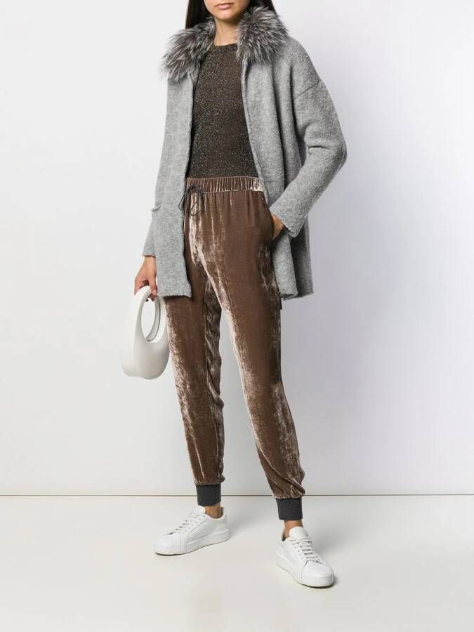 Fabiana Filippi Broek met trekkoord Beige