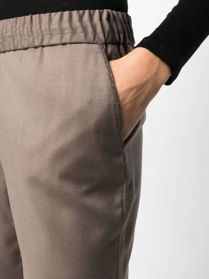 Fabiana Filippi Broek met toelopende pijpen Bruin