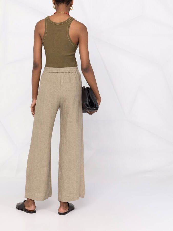Fabiana Filippi Broek met wijde pijpen Beige