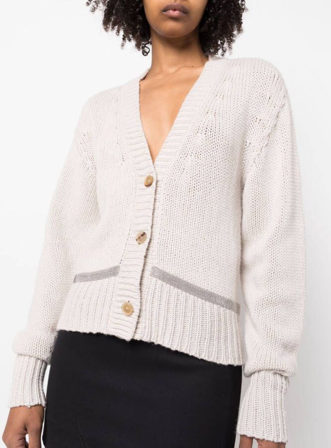 Fabiana Filippi Button-up vest Beige