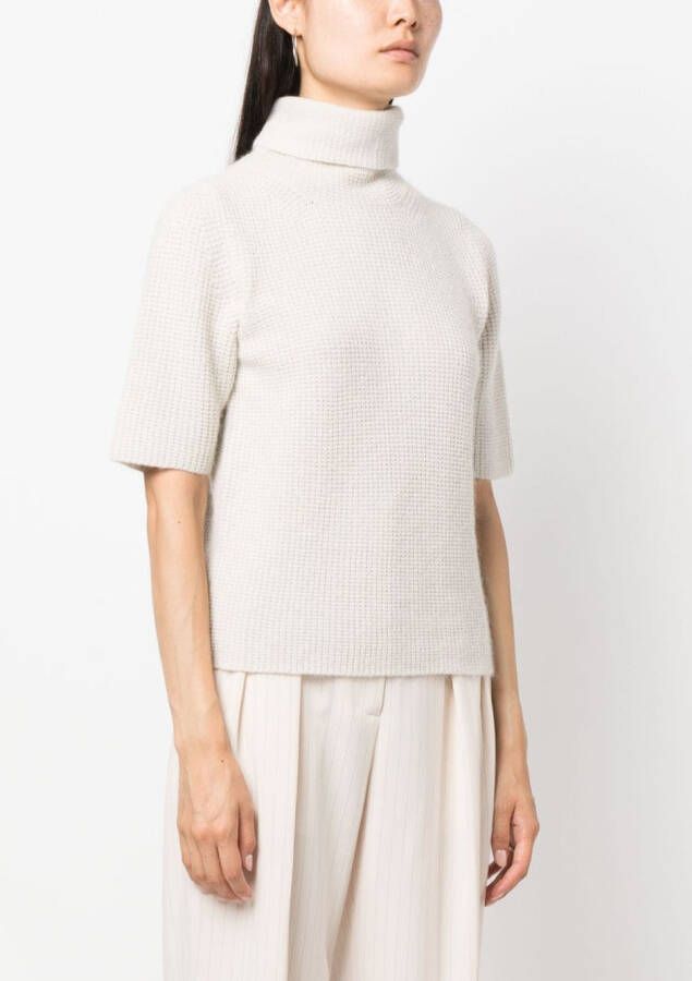 Fabiana Filippi Coltrui met wafelpatroon Beige