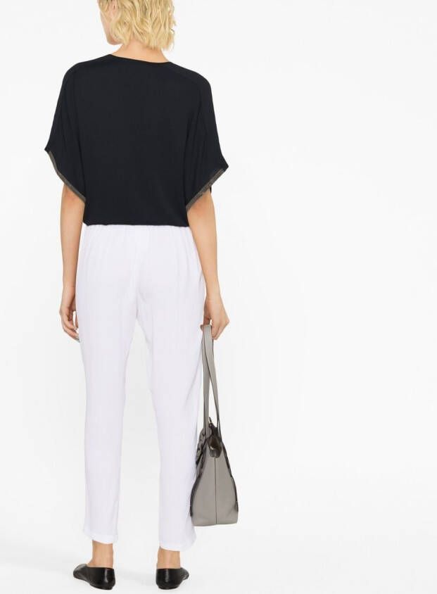 Fabiana Filippi Straight broek met trekkoord Wit