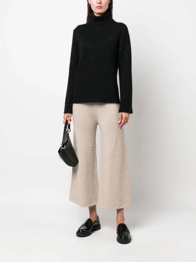 Fabiana Filippi cropped knitted trousers Beige