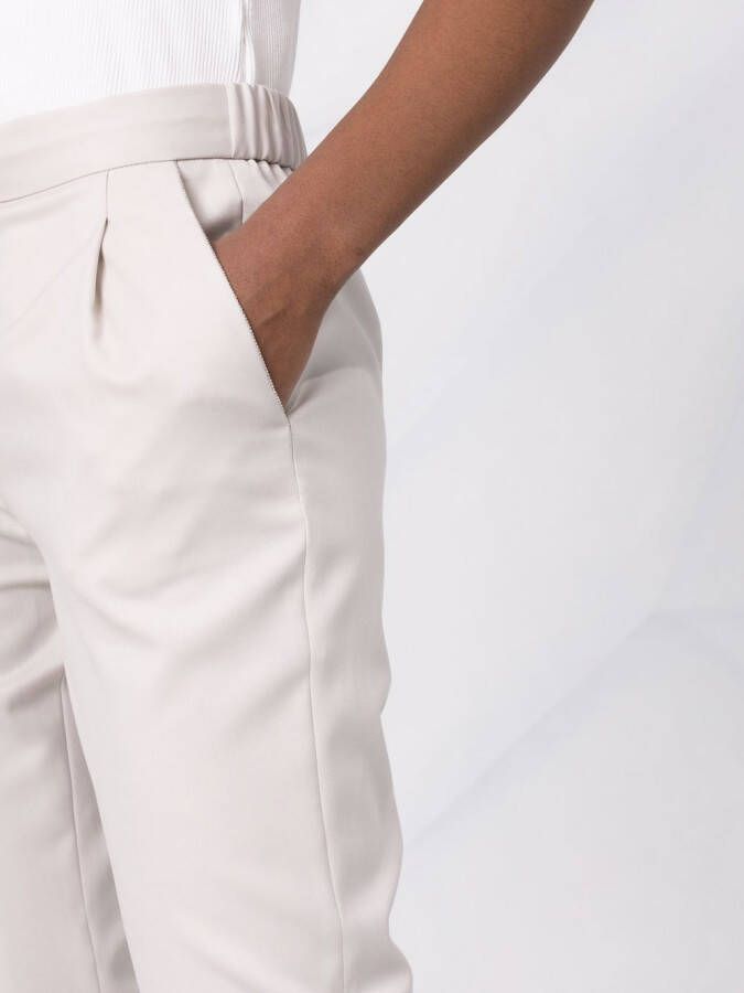 Fabiana Filippi Cropped plooibroek Beige