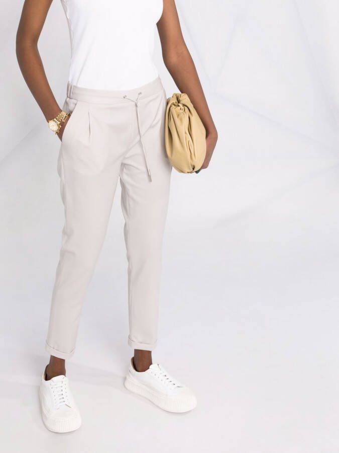 Fabiana Filippi Cropped plooibroek Beige