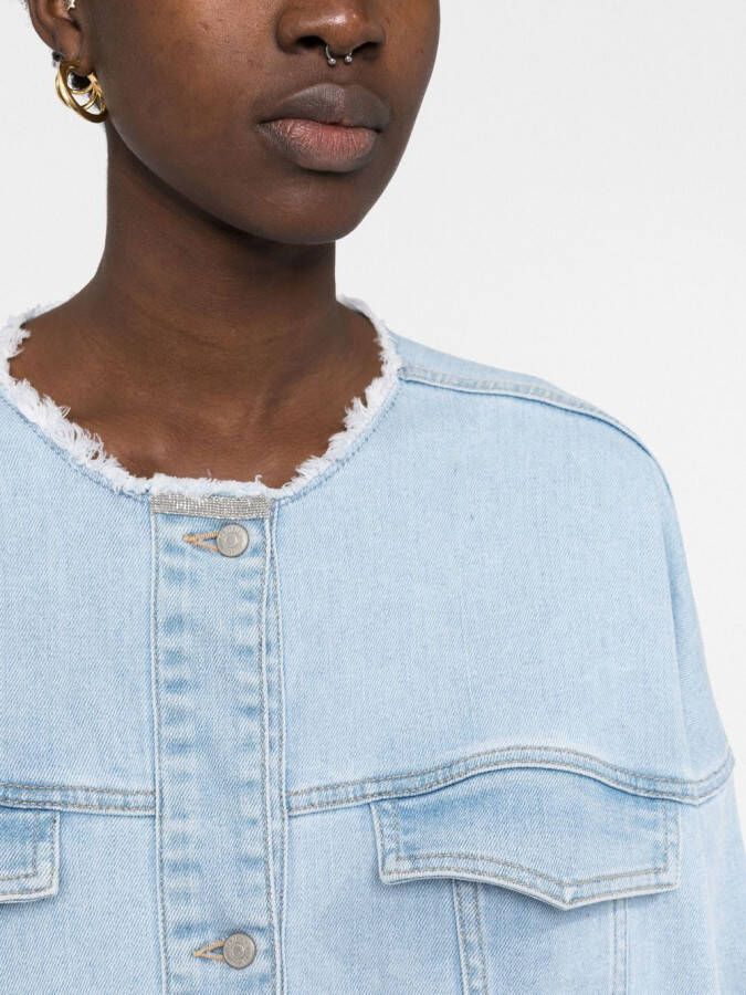 Fabiana Filippi Denim jas Blauw