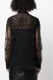 Fabiana Filippi Semi-doorzichtige blouse Zwart - Thumbnail 4