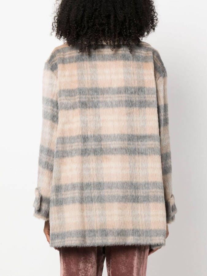 Fabiana Filippi Jas met dubbele rij knopen Beige