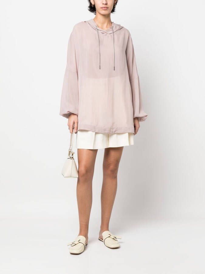 Fabiana Filippi Hoodie met verlaagde schouders Roze