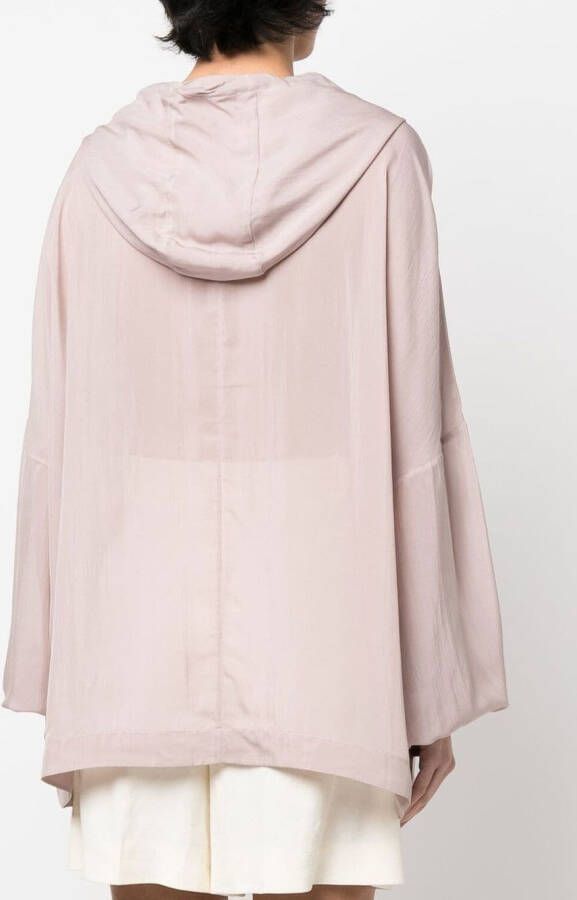 Fabiana Filippi Hoodie met verlaagde schouders Roze