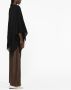 Fabiana Filippi Poncho met franje afwerking Zwart - Thumbnail 4