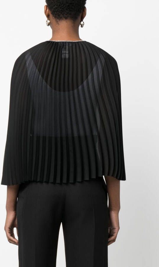Fabiana Filippi Geplooide blouse Zwart
