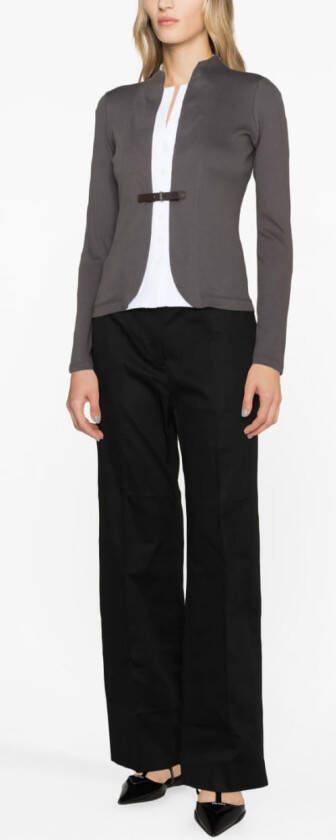 Fabiana Filippi Vest met gespsluiting Grijs