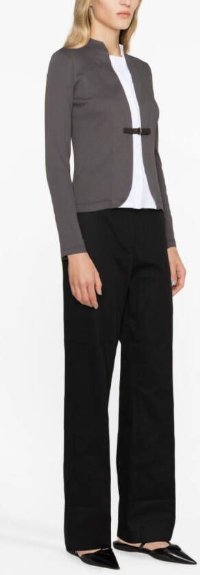 Fabiana Filippi Vest met gespsluiting Grijs