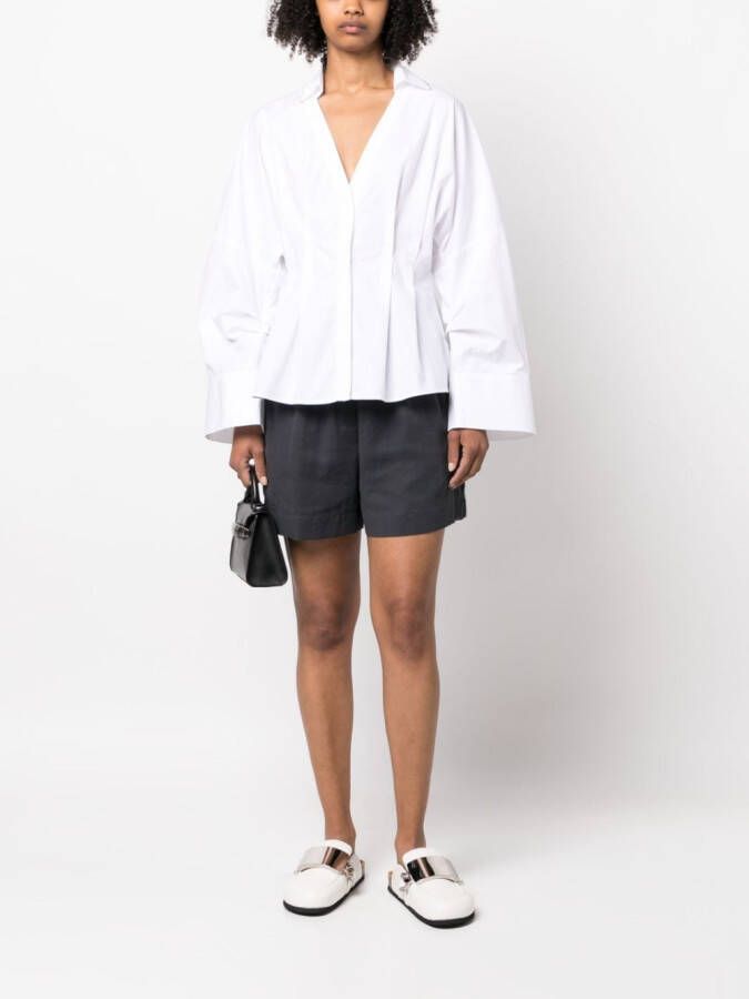 Fabiana Filippi Geplooide blouse Wit