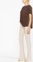 Fabiana Filippi Geplooid T-shirt Bruin - Thumbnail 3