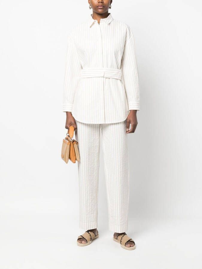 Fabiana Filippi Gestreepte blouse Wit