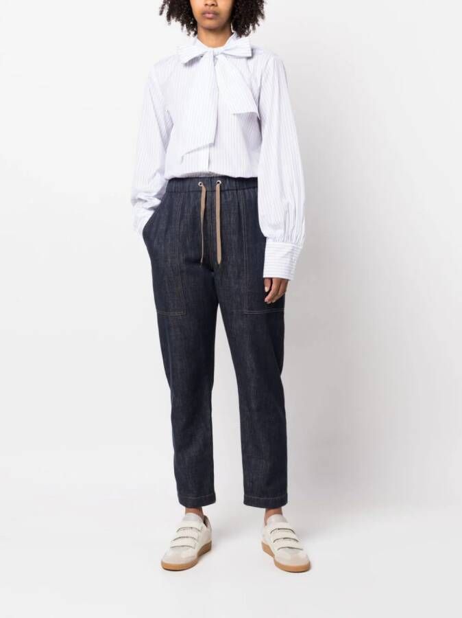 Fabiana Filippi Gestreepte blouse Wit