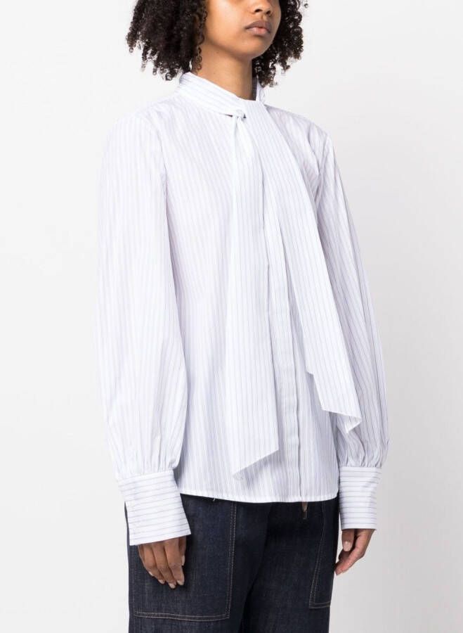 Fabiana Filippi Gestreepte blouse Wit