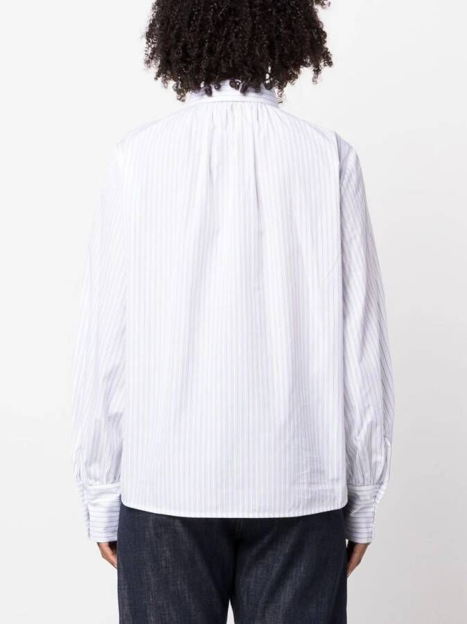 Fabiana Filippi Gestreepte blouse Wit