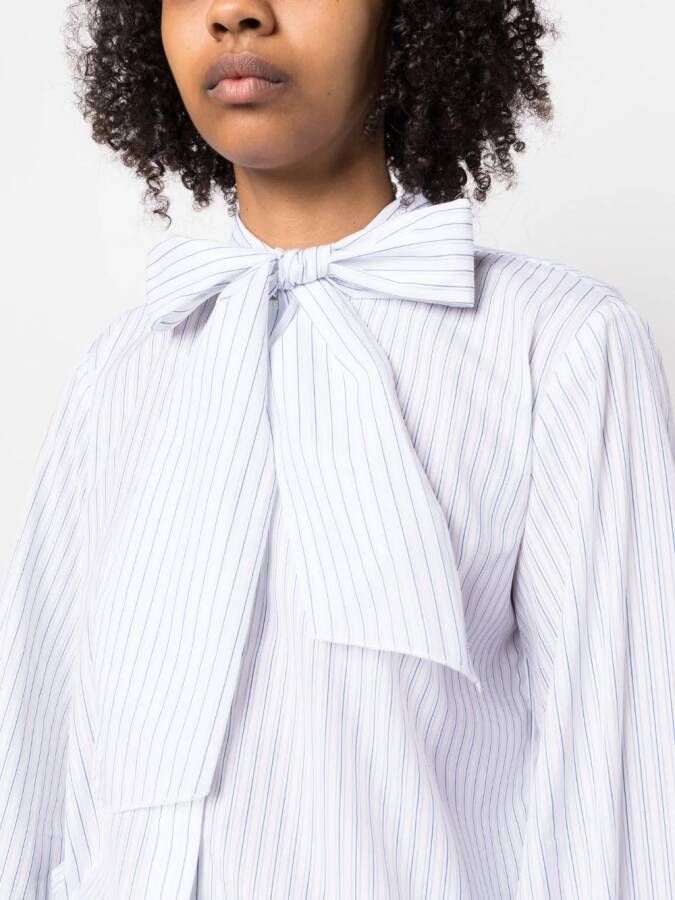 Fabiana Filippi Gestreepte blouse Wit