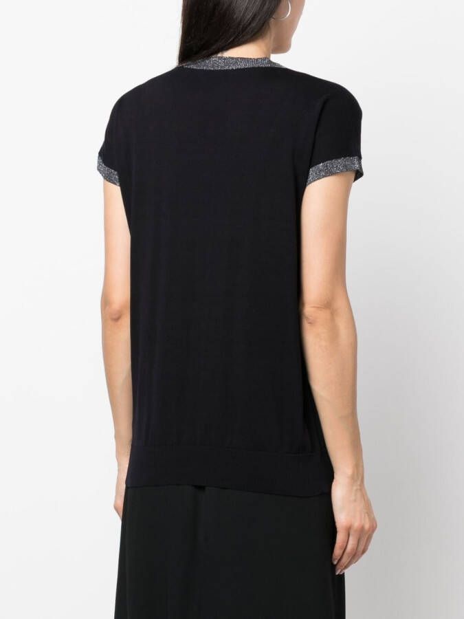 Fabiana Filippi Top met glitterdetail Blauw