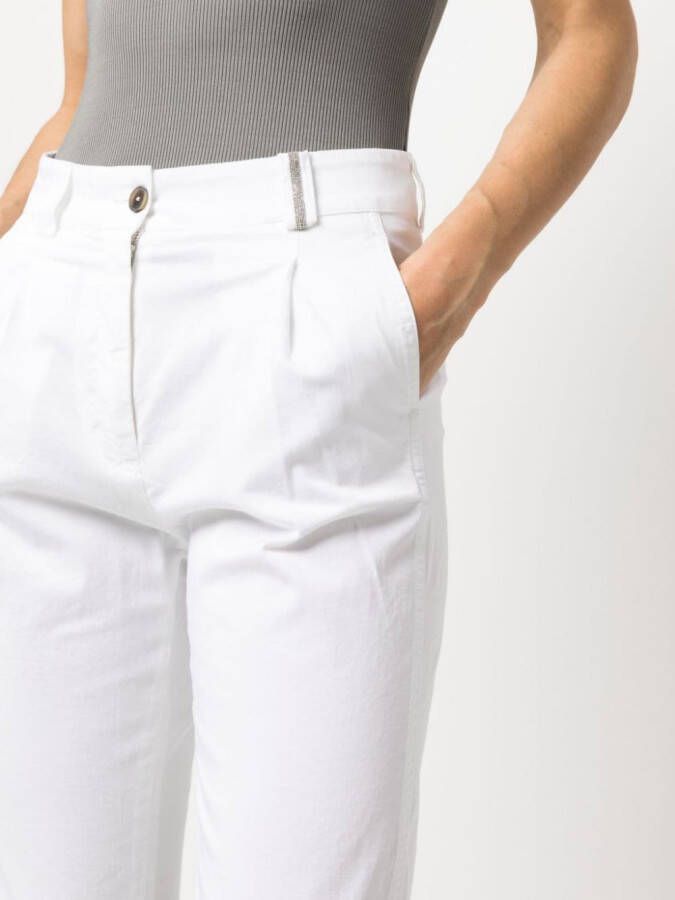 Fabiana Filippi Slim-fit broek Wit