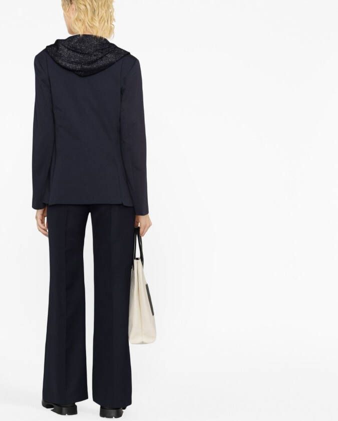 Fabiana Filippi Blazer met enkele rij knopen Blauw
