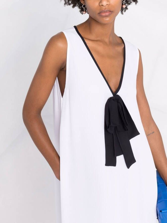 Fabiana Filippi Jurk met strikdetail Wit