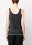 Fabiana Filippi Gebreide tanktop Zwart - Thumbnail 4
