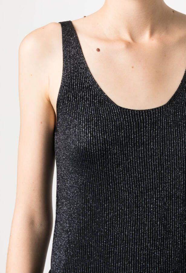 Fabiana Filippi Gebreide tanktop Zwart