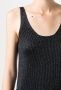 Fabiana Filippi Gebreide tanktop Zwart - Thumbnail 5