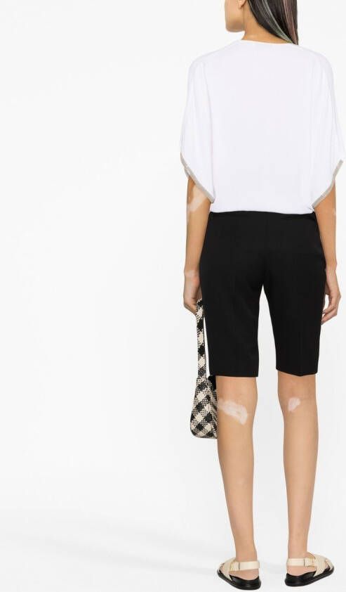 Fabiana Filippi T-shirt met geknoopt detail Wit