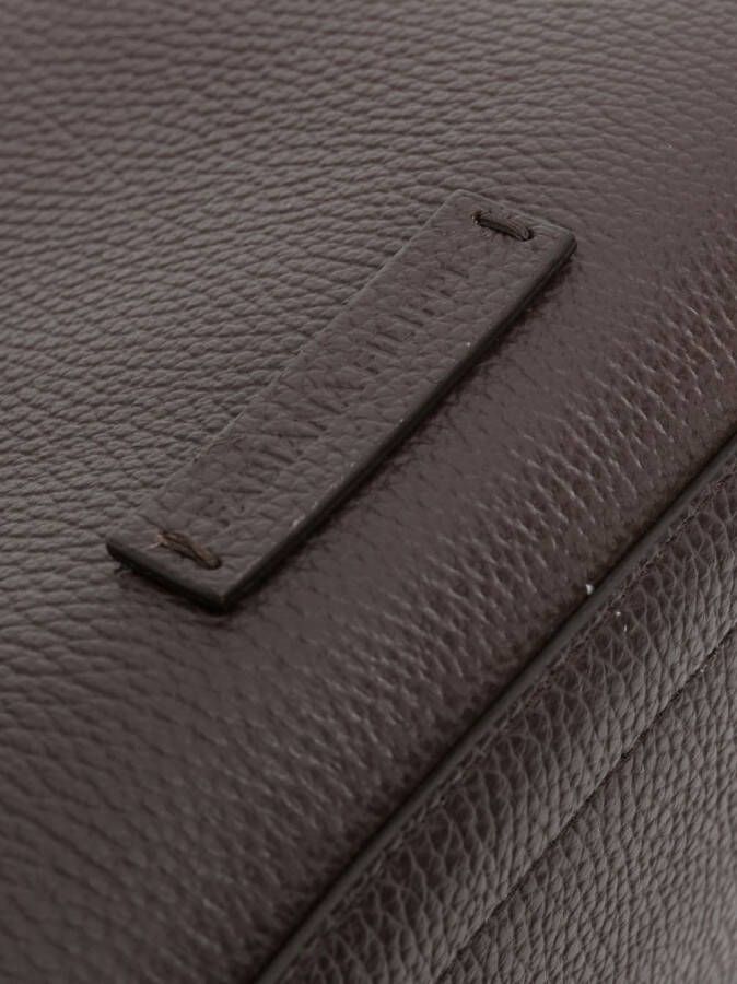 Fabiana Filippi Leren shopper Bruin