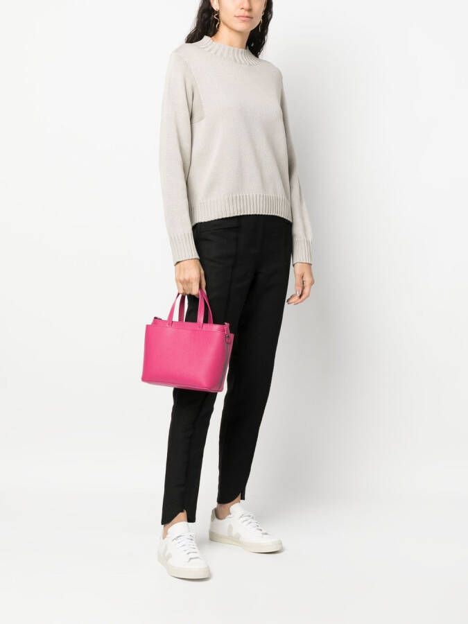 Fabiana Filippi Leren shopper Roze