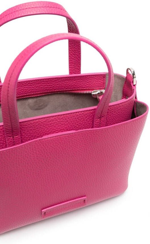 Fabiana Filippi Leren shopper Roze