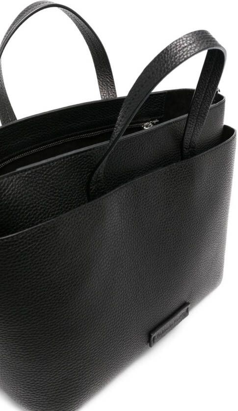 Fabiana Filippi Leren shopper Zwart
