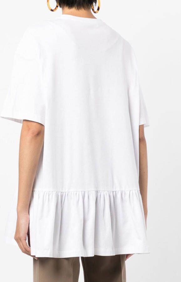 Fabiana Filippi Linnen T-shirt Wit
