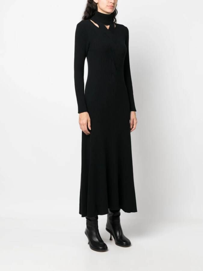 Fabiana Filippi Maxi-jurk met uitgesneden detail Zwart