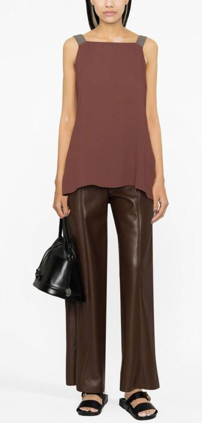 Fabiana Filippi Metallic top Bruin