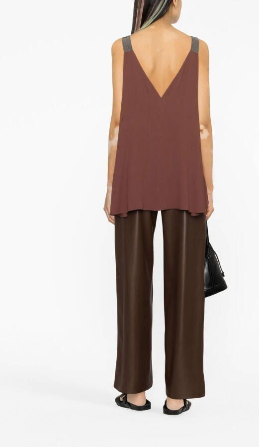 Fabiana Filippi Metallic top Bruin